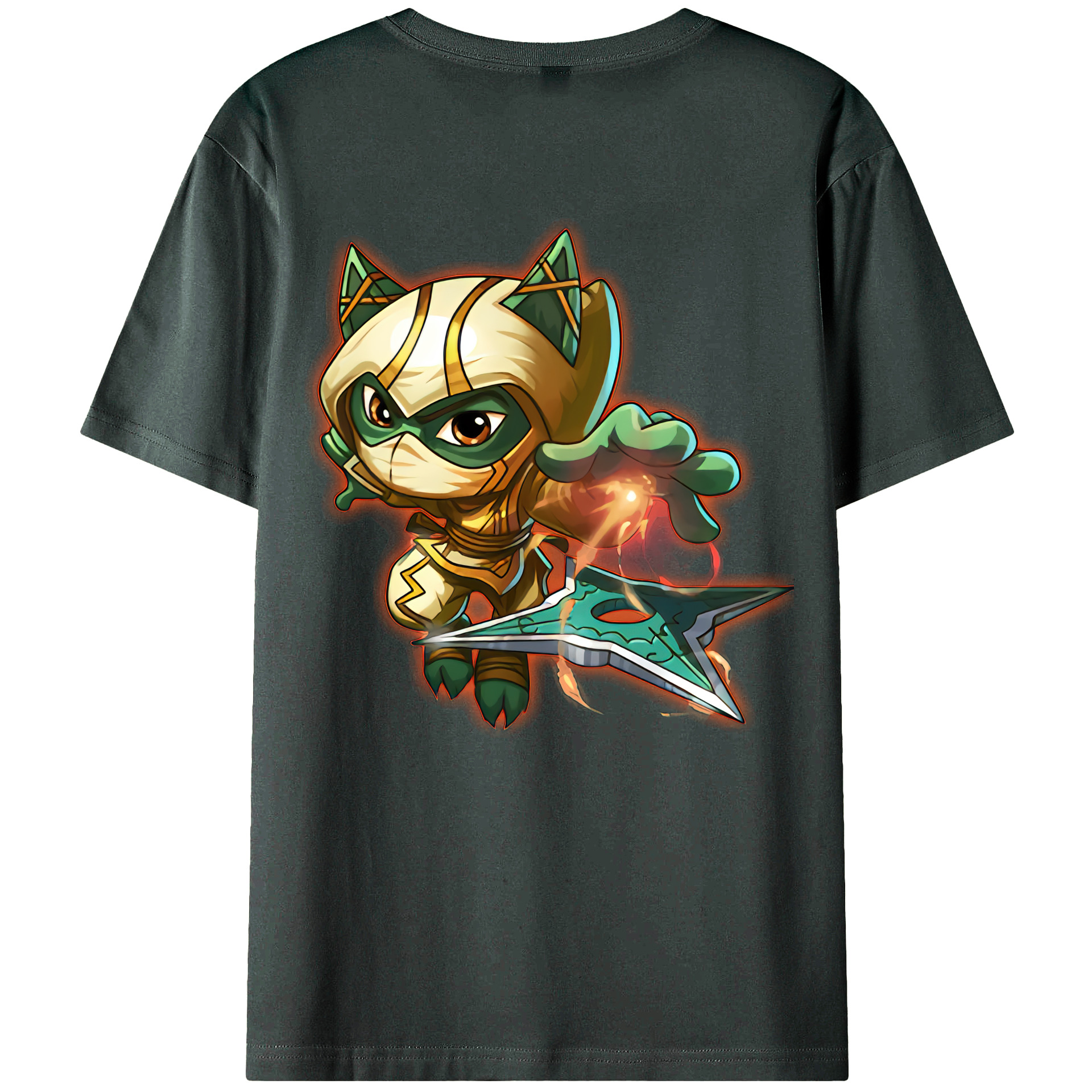（画像用） リーグ・オブ・レジェンド League of Legends LOL 綿100％ メンズ半袖Tシャツ（バックプリント） 通気性